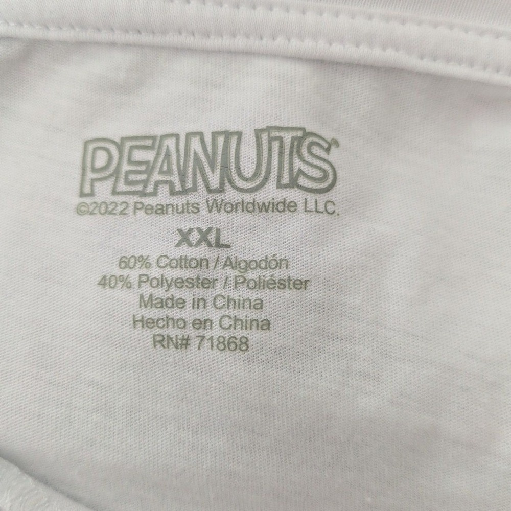 Peanuts Snoopy Joe Cool Graphic T-Shirt White Short Sleeve Womens Size XXL - Picture 6 of 7